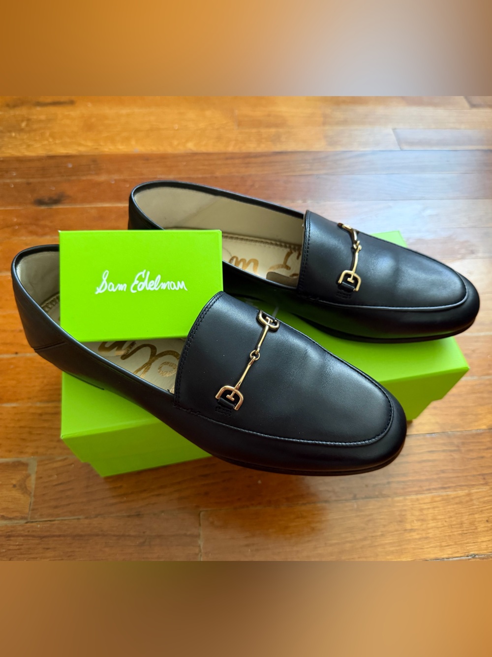NWOT Sam Edelman Loraine Bit Loafer Black Leather Size 6.5